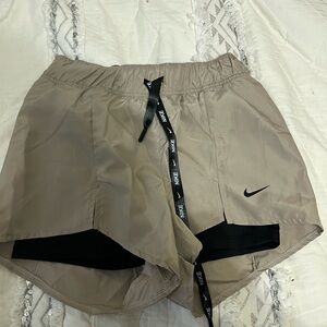 Nike Light Tan Sports Shorts